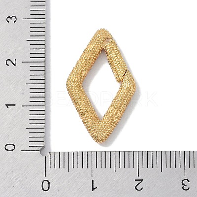Rack Plating Brass Micro Pave Cubic Zirconia Twister Clasps KK-NH0002-06G-02-1