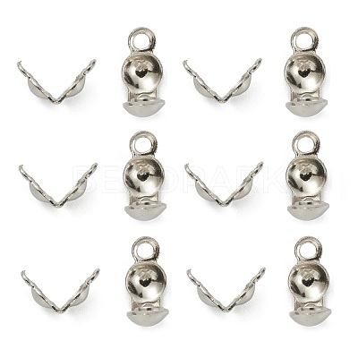 Tarnish Resistant 304 Stainless Steel Bead Tips STAS-G127-06P-1