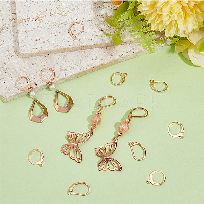 60Pcs 3 Styles 304 Stainless Steel Leverback Earring Findings STAS-BBC0008-30A-1