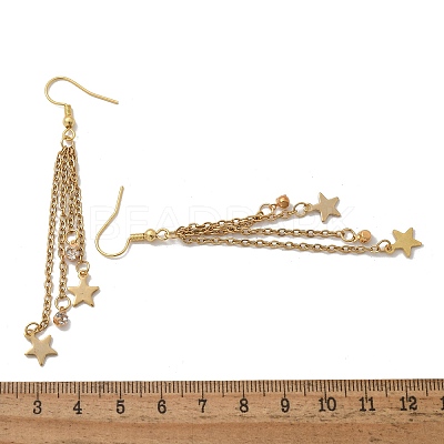 Tassel Dangle Earrings X-EJEW-JE04024-1