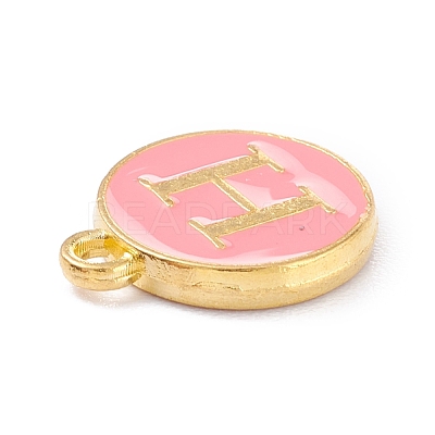 Golden Plated Alloy Enamel Charms ENAM-Q437-14H-1