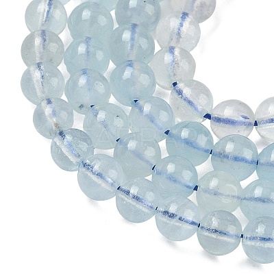 Natural Aquamarine Beads Strands G-D327-B01-5mm-01-1