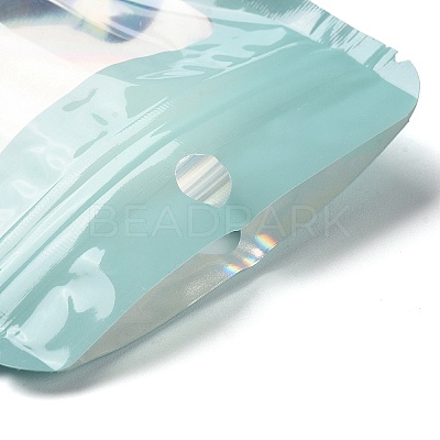 Rectangle Glitter Holographic PVC Resealable Packaging Bags ABAG-P011-01D-01-1