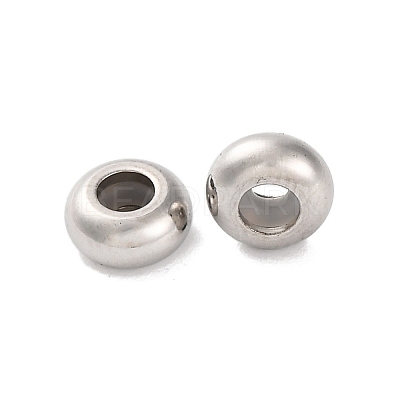 202 Stainless Steel Beads STAS-P238-10P-E-1
