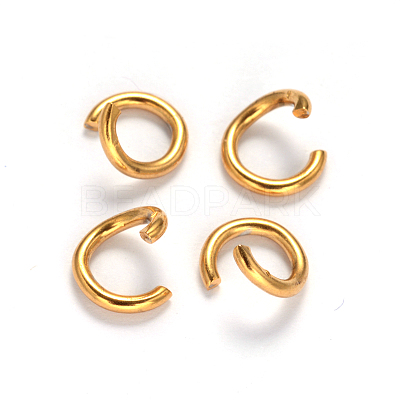 Ion Plating(IP) 304 Stainless Steel Open Jump Rings STAS-G170-45G-1