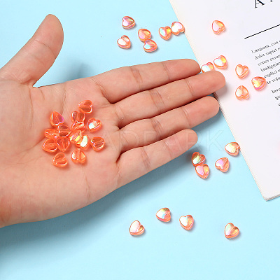 100Pcs Eco-Friendly Transparent Acrylic Beads TACR-YW0001-07C-1