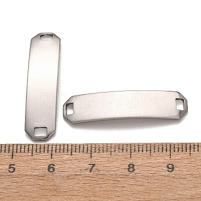 201 Stainless Steel Links Connector Charms STAS-P451-02B-P-1