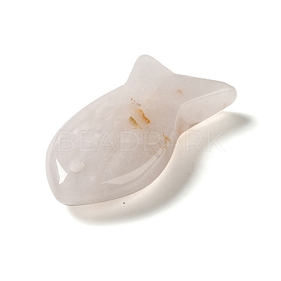 Natural Rose Quartz Pendants G-G932-B17-1