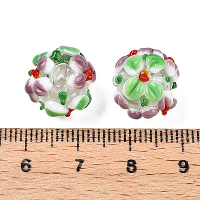 Handmade Two-Tone Lampwork Beads X-LAMP-T022-01A-12-1