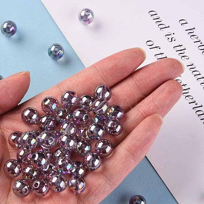 Transparent Acrylic Beads MACR-S370-B10mm-769-1