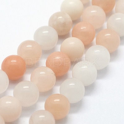 Natural Pink Aventurine Beads Strands G-I199-22-6mm-1