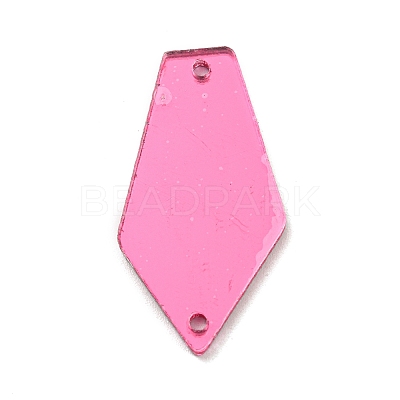 Pentagon Tie Acrylic Sew On Mirror Rhinestones MACR-G065-07A-02-1