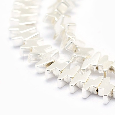 Electroplate Non-magnetic Synthetic Hematite Beads Strands G-L485-19-S-1