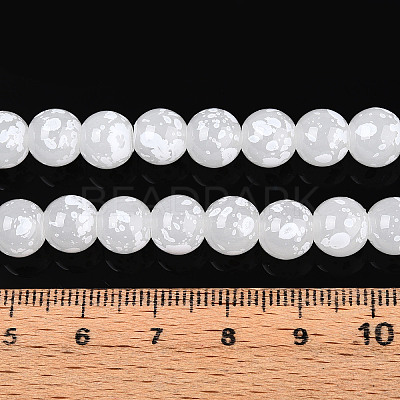 Baking Paint Glass Beads X1-DGLA-N015-8mm-01-1