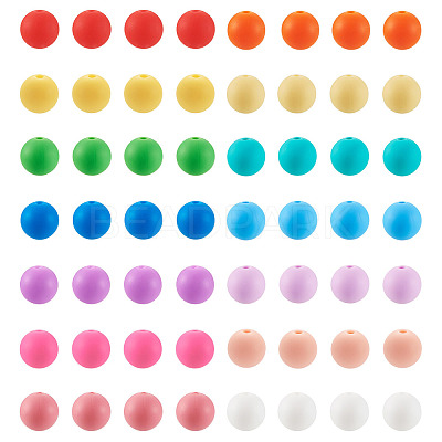 140Pcs 14 Colors Food Grade Eco-Friendly Silicone Beads SIL-TA0001-24-1