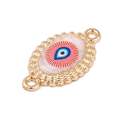 Alloy Blue Enamel Connector Charms ENAM-Z012-02F-G-1