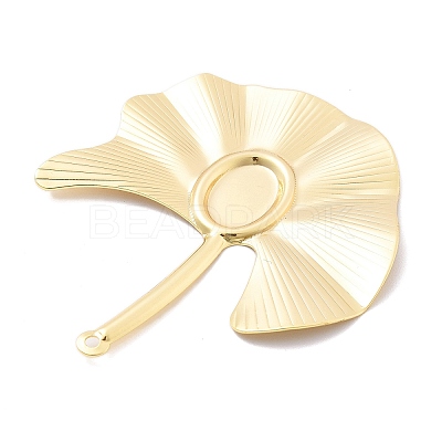 Brass Pendants Cabochon Settings KK-B134-07G-1