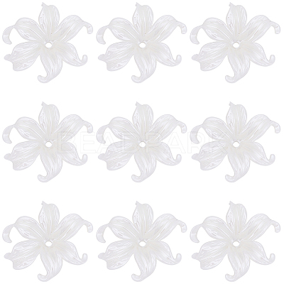 50Pcs Plastic Bead Caps KY-BM0001-03-1