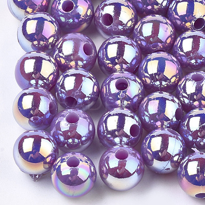 Plastic Beads X-OACR-S027-8mm-14-1