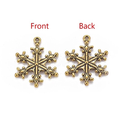 Zinc Tibetan Style Alloy Pendants X-TIBEP-12740-AG-FF-1