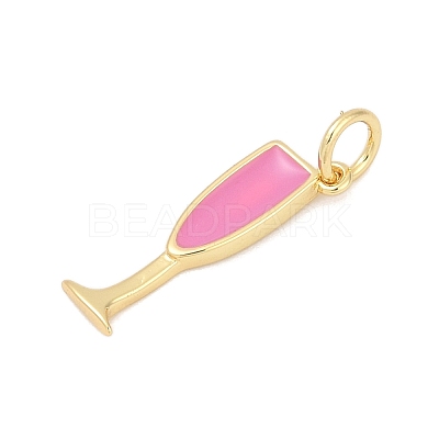 Brass Enamel Pendants KK-U062-02A-02-1