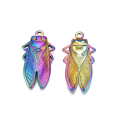 Ion Plating(IP) 201 Stainless Steel Pendants X-STAS-S119-165M-1