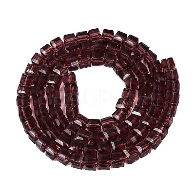Transparent Glass Beads Strands GLAA-R041-8x8mm-A10-1