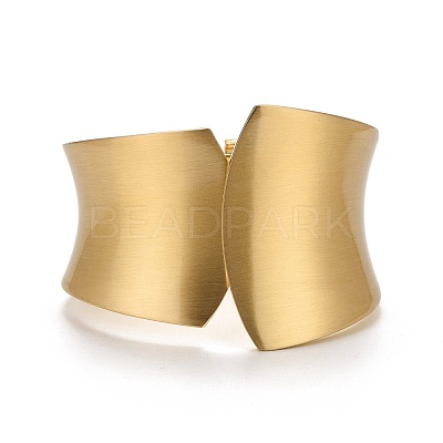 Alloy Chunky Twist Wide Cuff Bangle BJEW-K223-01MLG-1