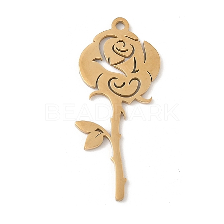 304 Stainless Steel Pendants STAS-V016-07G-1