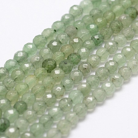 Natural Green Aventurine Beads Strands G-G736-17-10mm-1
