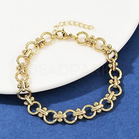 304 Stainless Steel Link Chain Bracelets BJEW-H207-01B-G-1