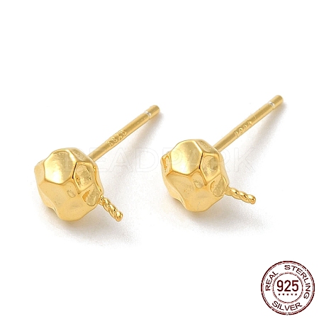 925 Sterling Silver Ear Stud Findings STER-P056-07G-1
