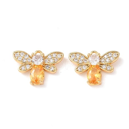 Brass Micro Pave Cubic Zirconia Pendants KK-A284-15G-03-1
