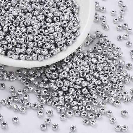 Electroplate 6/0 Glass Seed Beads SEED-Q005-P-1