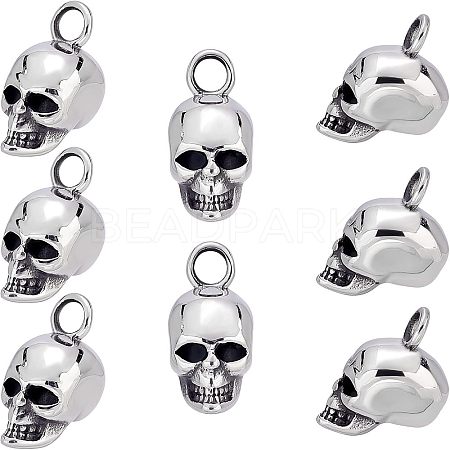 8Pcs 304 Stainless Steel Pendants STAS-UN0037-53-1