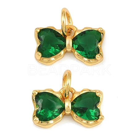 Brass Glass Pendants KK-K340-48G-05-1