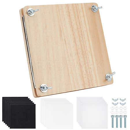 Wooden Flower Press Plates DIY-BC0013-73C-1