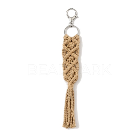 Handmade Macrame Nylon Thread Pendant Decorations HJEW-P019-05P-06-1