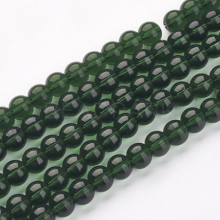 Glass Beads Strands GR8mm18Y-1