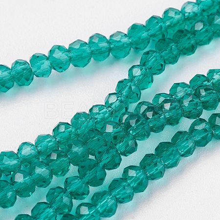 Transparent Glass Beads Strands GLAA-R135-2mm-13-1