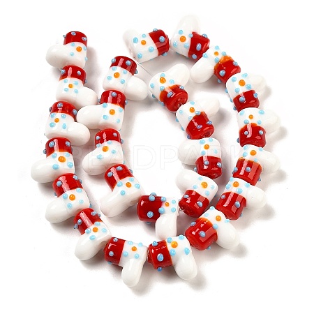 Handmade Lampwork Bumpy Beads Strands LAMP-U001-01E-1-1
