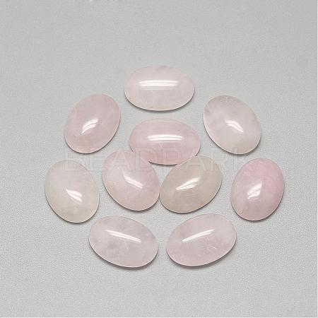 Natural Rose Quartz Cabochons G-R415-18x25-48-1