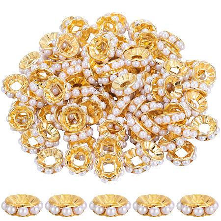 100pcs Alloy Spacer Beads FIND-SC0021-51G-1