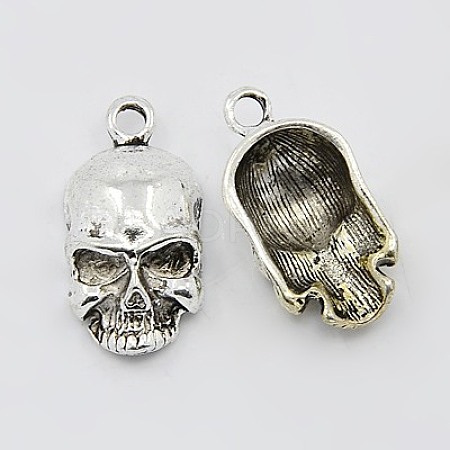 Tibetan Style Alloy Pendants TIBEP-R180-AS-LF-1
