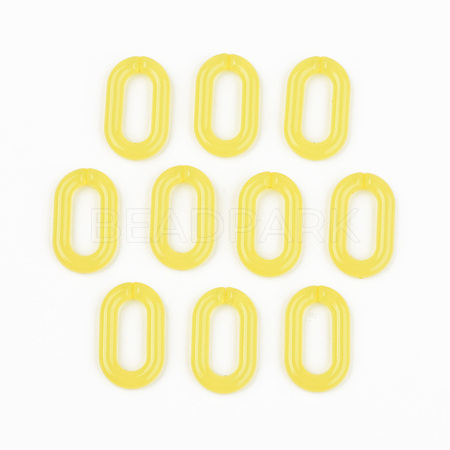 Imitation Jelly Acrylic Linking Rings OACR-T024-02-E04-1