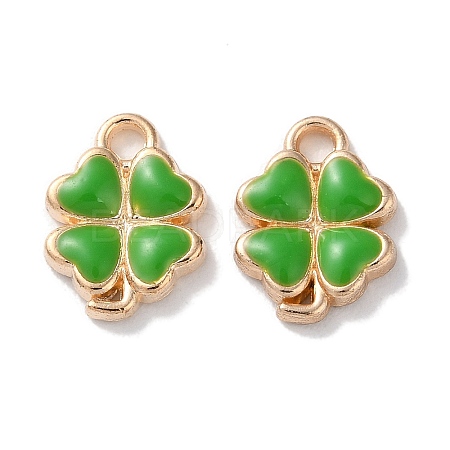 Alloy Enamel Pendants ENAM-O001-03B-G-1