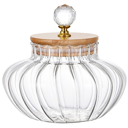 Glass Pumpkin Storage Container with Lid PW-WGE3F4E-01-1