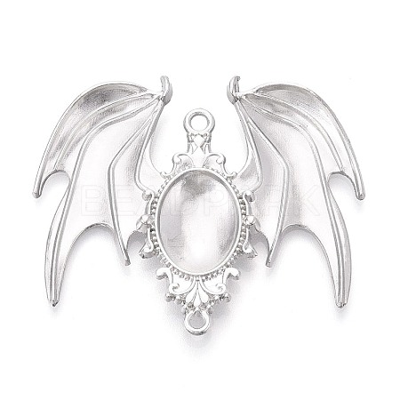 Alloy Bat Wing Connector Cabochon Settings TIBE-N016-06P-1