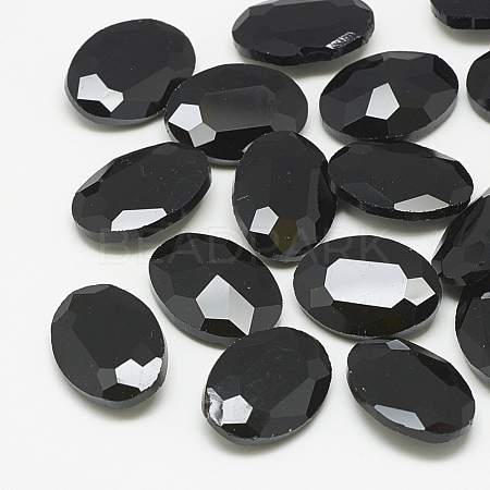 Pointed Back Glass Rhinestone Cabochons RGLA-T080-8x10mm-02-1