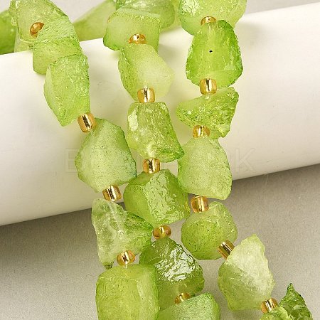 Raw Rough Natural Quartz Crystal Beads Strands G-Z131-J01-09-1